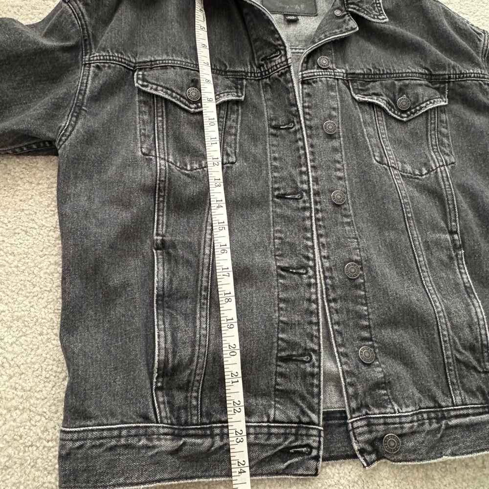 American Eagle Outfitters- Disney Black Denim Jacket with Mickey Mouse Design - Picture 5 of 6